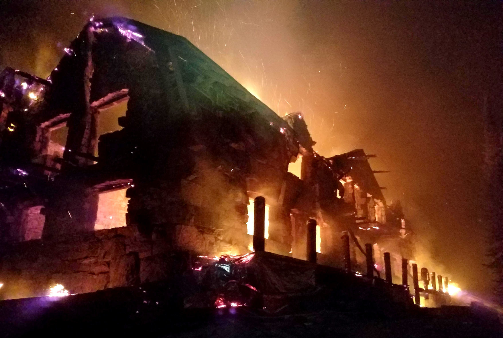Sperry Chalet burns